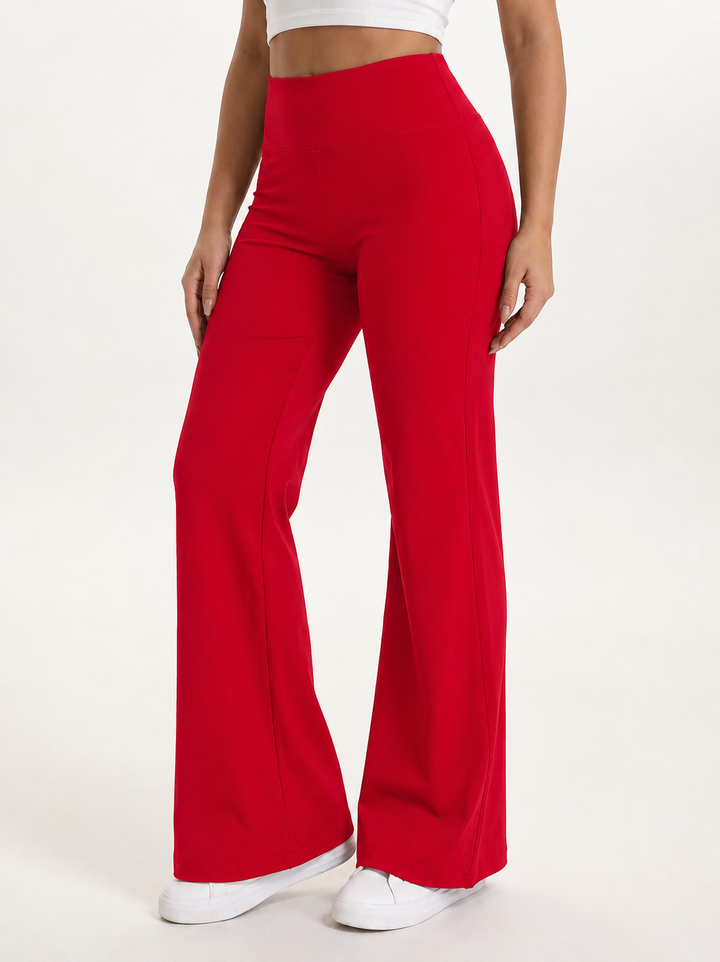 LHYFT SculptFlare™ Leggings - RUBY RED